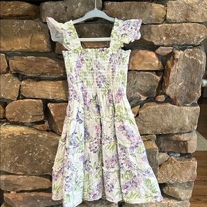 Hill House wisteria Floral Kids Dress
